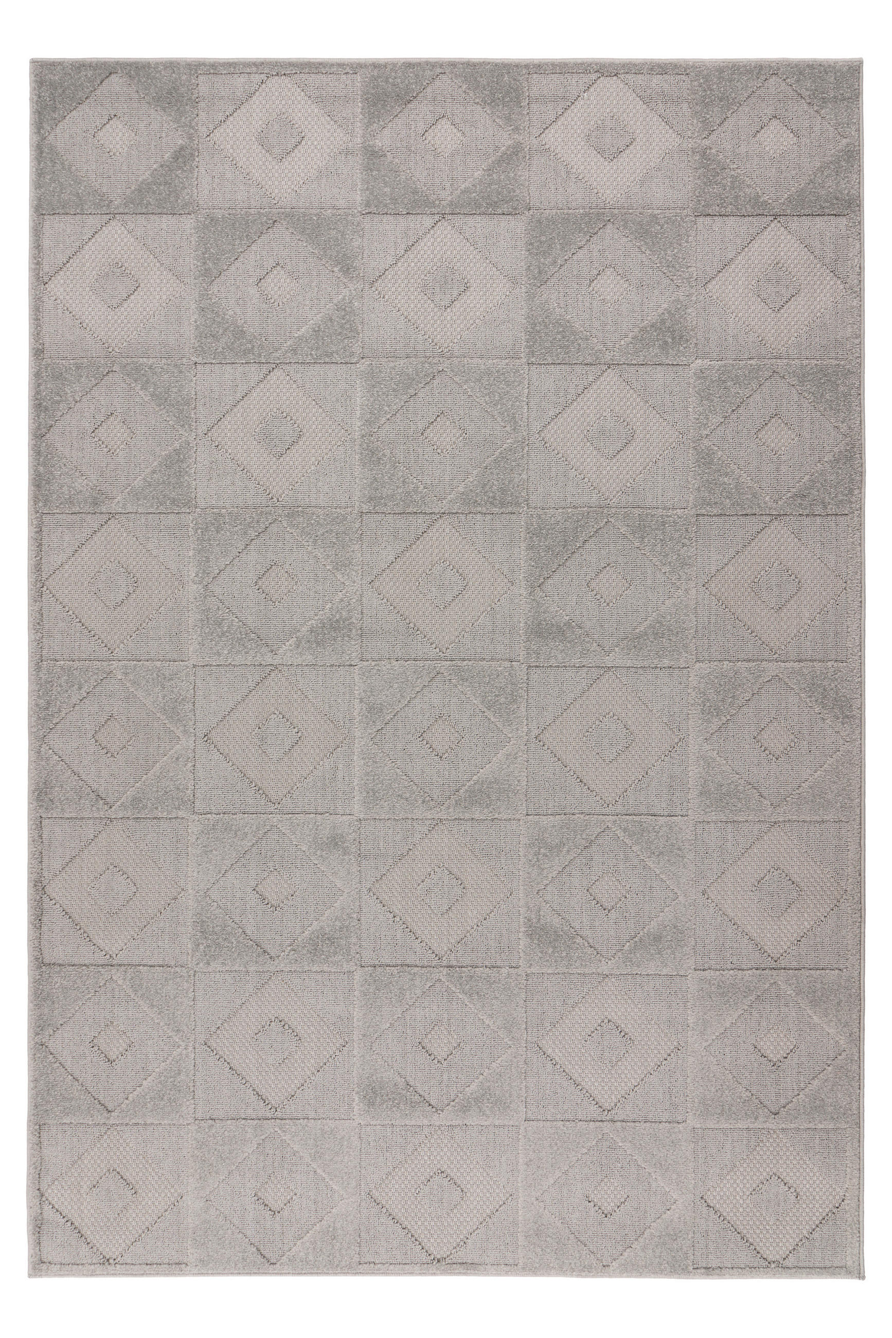TKANA PREPROGA      120/170 cm    tkano  srebrne barve  - srebrne barve, Basics, umetna masa/tekstil (120/170cm)