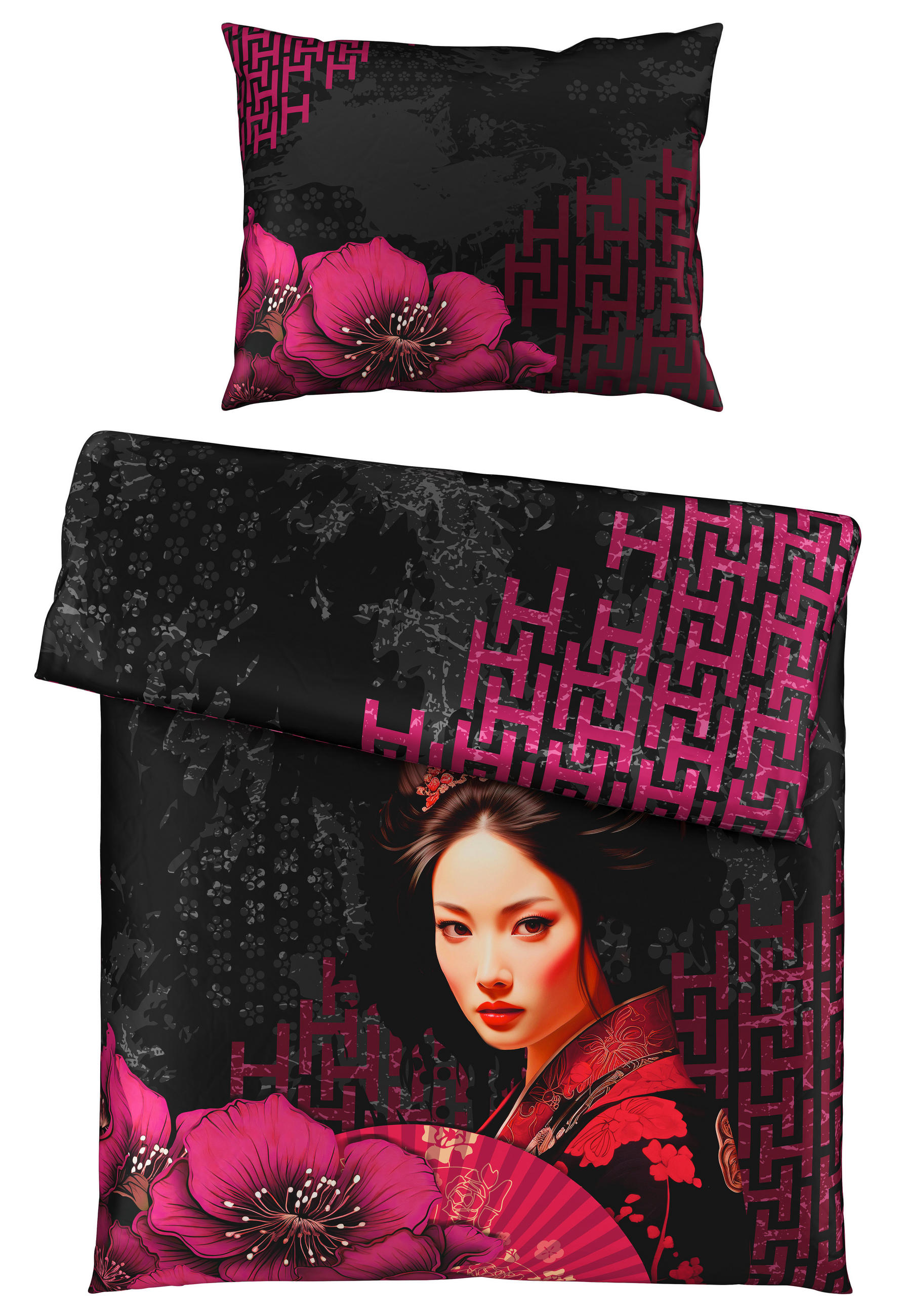 OBOUSTRANNÉ POVLEČENÍ, satén, černá, 140/200 cm - černá, Trend, textil (140/200cm) - Esposa
