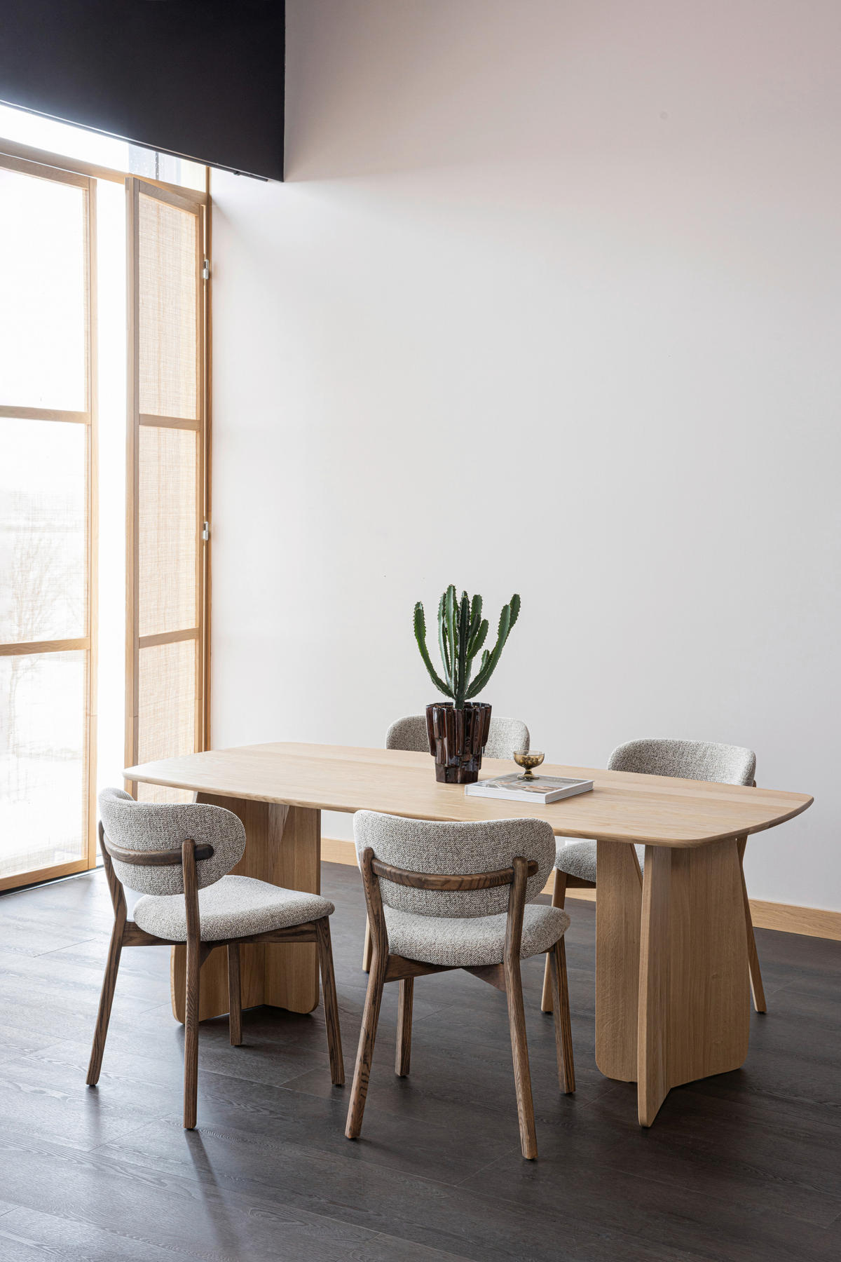 STUHL-SET 2 Stück  in Webstoff  - Naturfarben, MODERN, Holz/Textil (51/82/60cm) - Livetastic