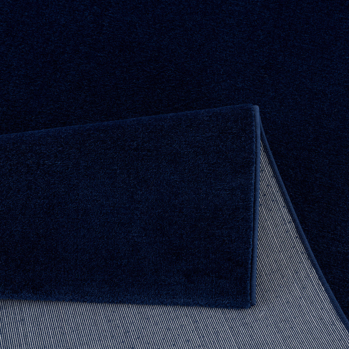WEBTEPPICH 80 cm Uni Dunkelblau  - Dunkelblau, LIFESTYLE, Kunststoff/Textil (80cm) - Novel