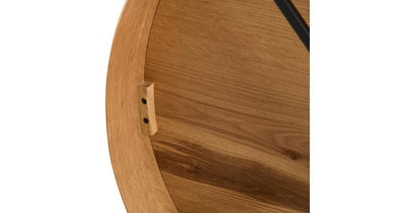 COUCHTISCH Eiche furniert, massiv 77/77/39 cm rund Eichefarben  - Eichefarben, Design, Holz/Holzwerkstoff (77/77/39cm) - Ambia Home