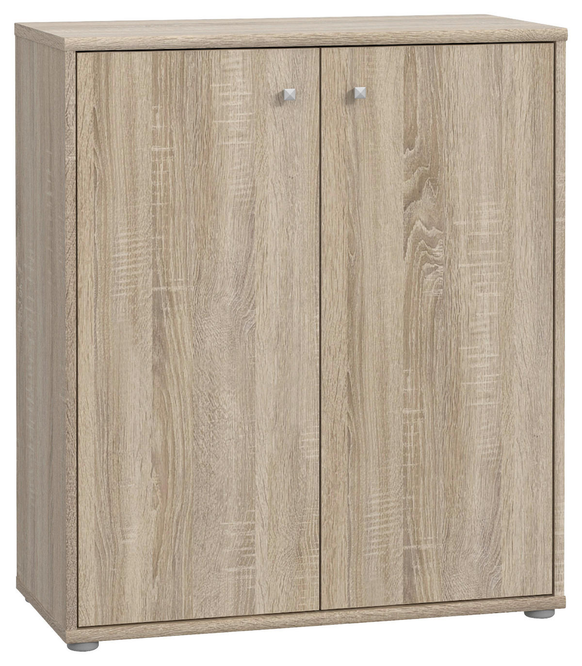 KOMMODE  in 73,7/85,5/34,8 cm  - Alufarben/Sonoma Eiche, Design, Holzwerkstoff/Kunststoff (73,7/85,5/34,8cm)