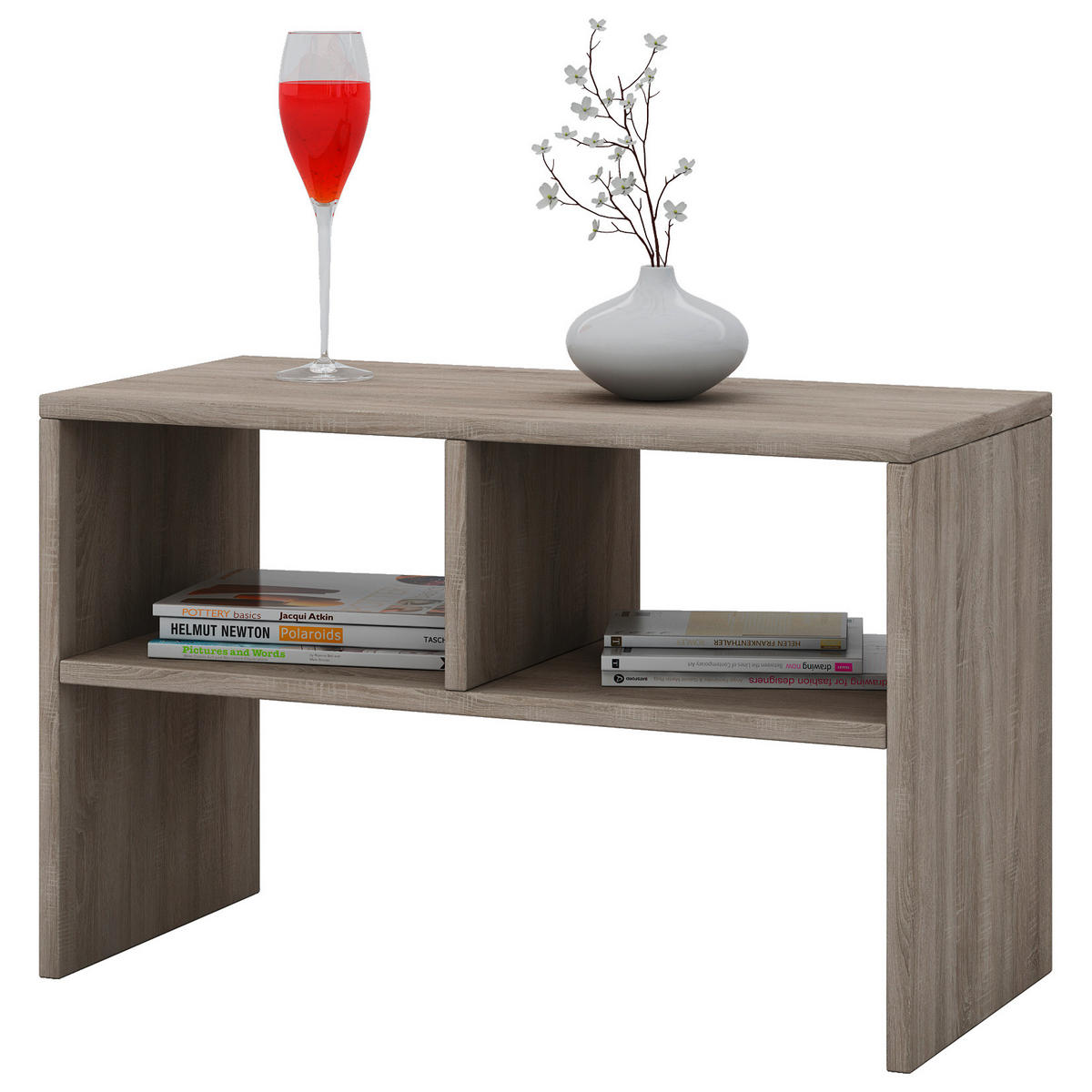 Couchtisch in Eichefarbe Holzwerkstoff 63/30/40 cm  - Eichefarben, Basics, Holzwerkstoff (63/30/40cm) - MID.YOU