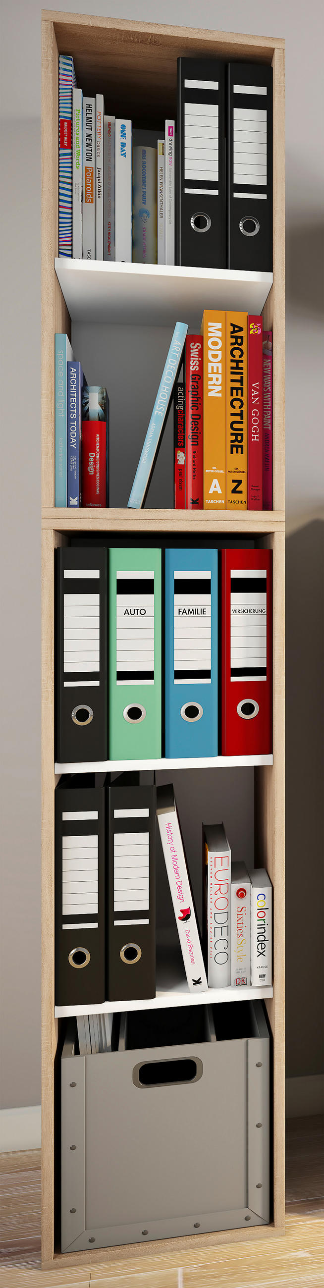 AKTENSCHRANK 35/183/37 cm - Sonoma Eiche, MODERN, Holzwerkstoff (35/183/37cm) - MID.YOU