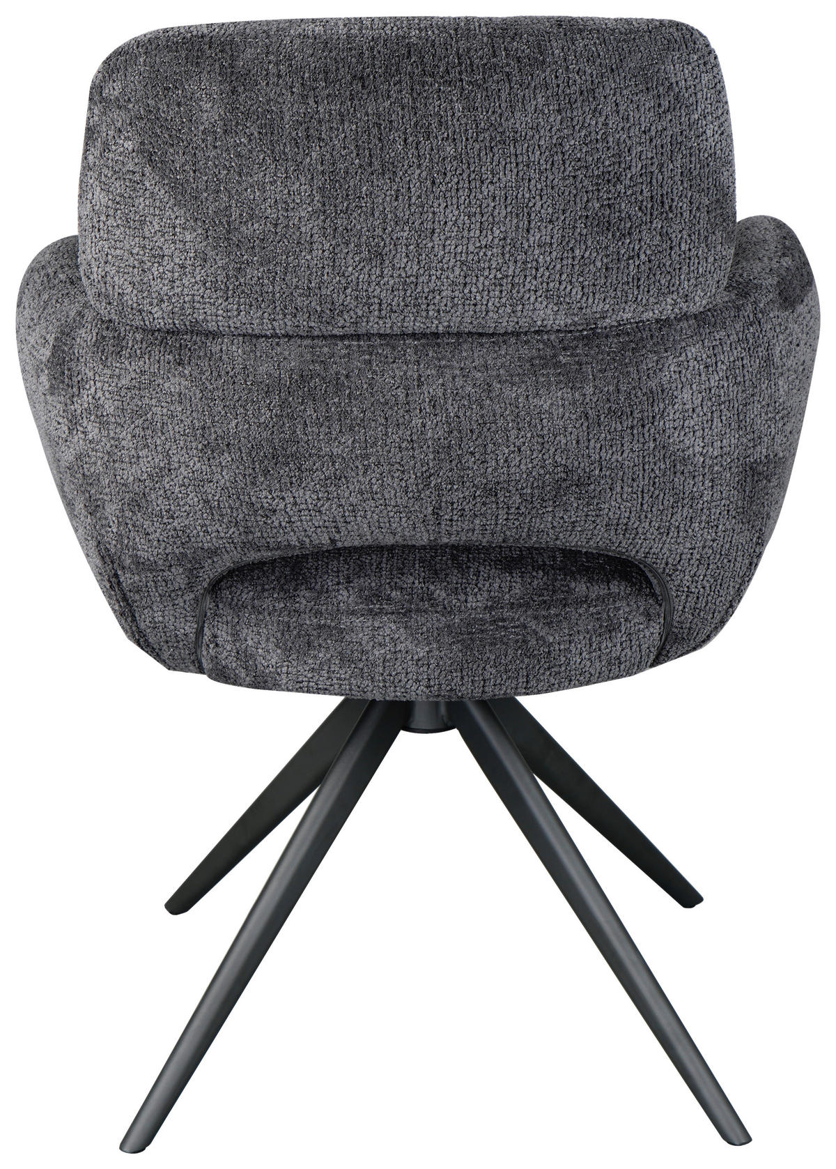 ARMLEHNSTUHL  Sitzfläche 360° drehbar Mikrofaser  Grau  - Grau, MODERN, Textil/Metall (61/88/63cm) - Livetastic