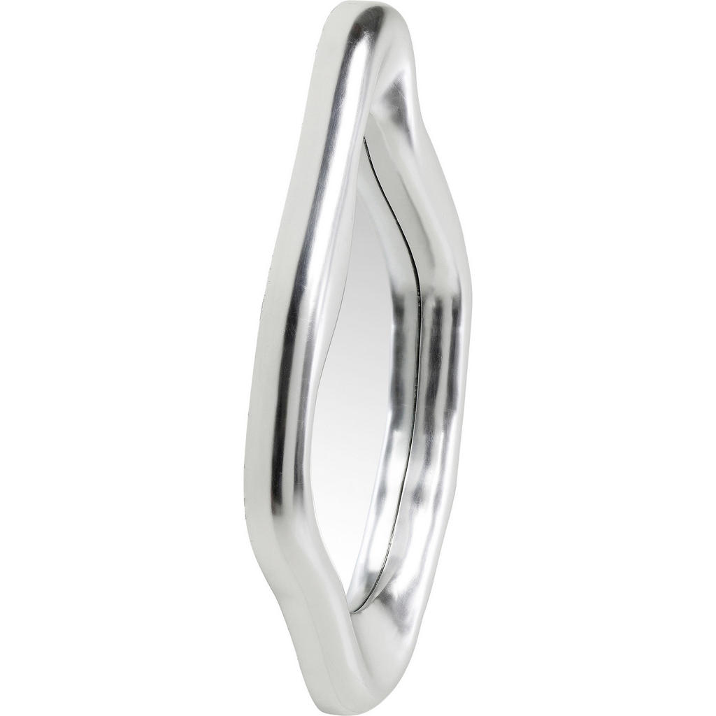 Thumbnail - Xxxl Wandspiegel, Silber, Glas, Holzwerkstoff, wellenförmig, 77.5x114.5x8.5 cm, in verschiedenen Größen erhältlich, Spie...