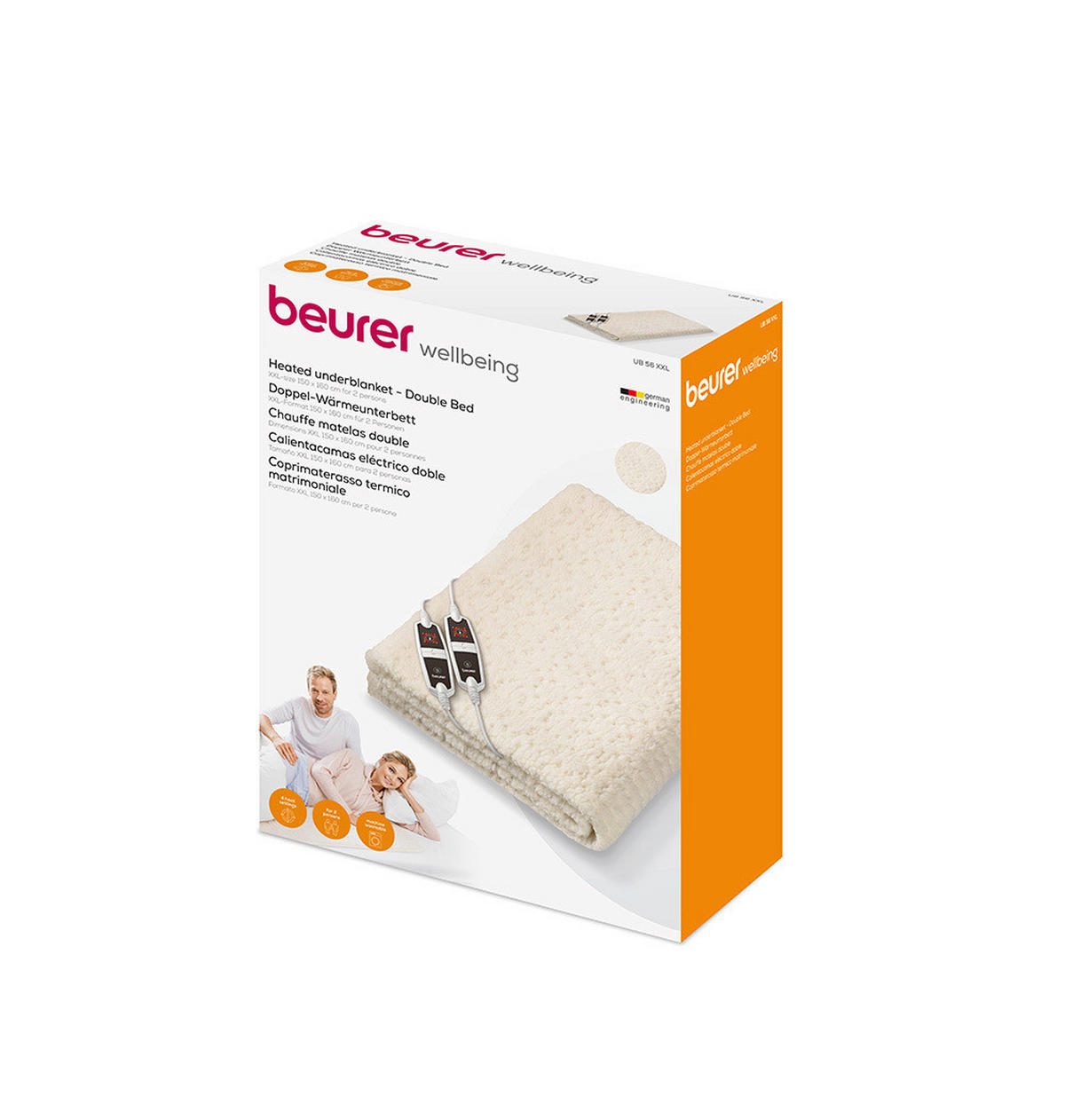 WÄRMEUNTERBETT - Weiss, Basics (37,6/52/18cm) - Beurer