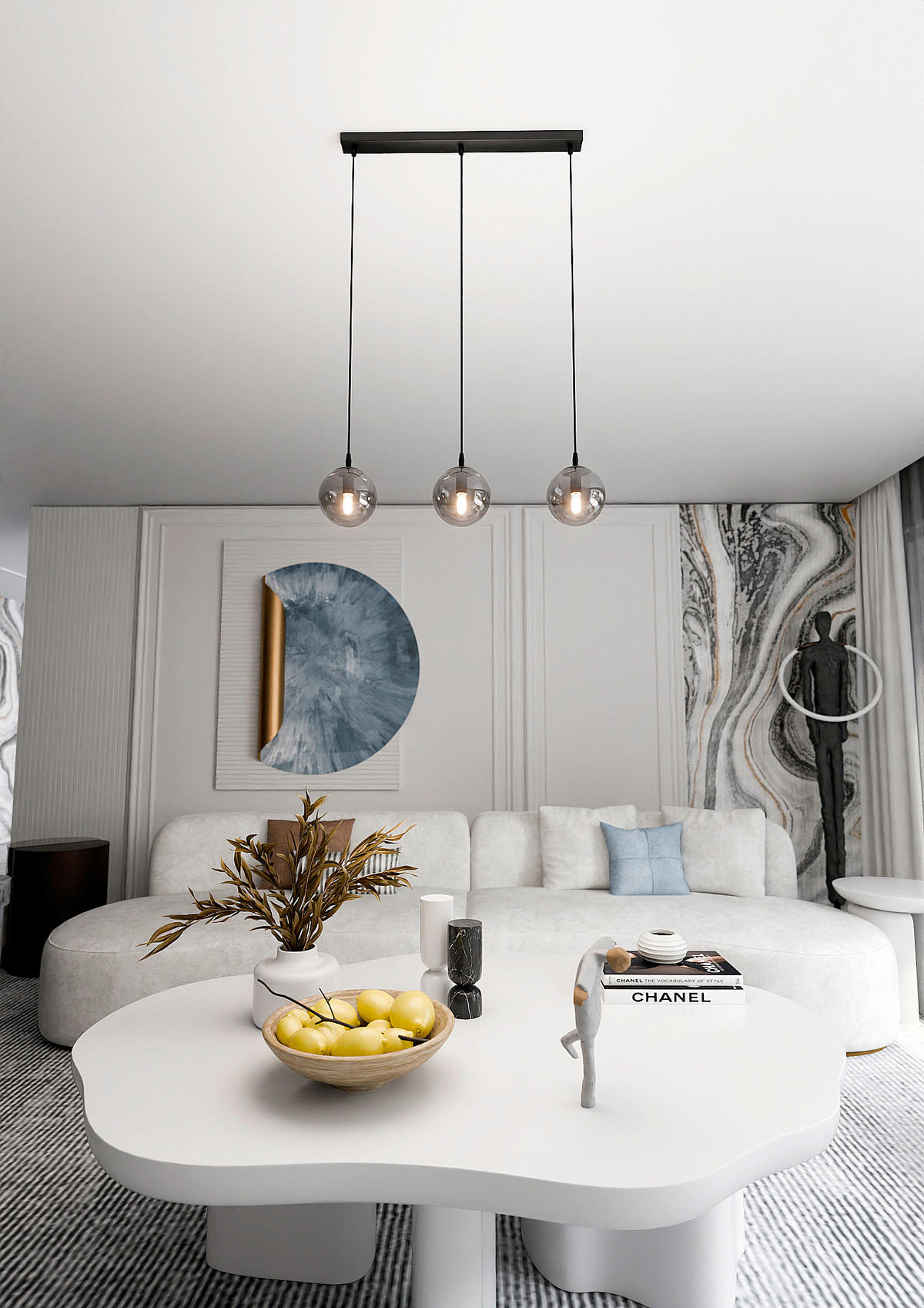 HÄNGELEUCHTE  70/14/100 cm    - Schwarz, KONVENTIONELL, Glas/Metall (70/14/100cm)