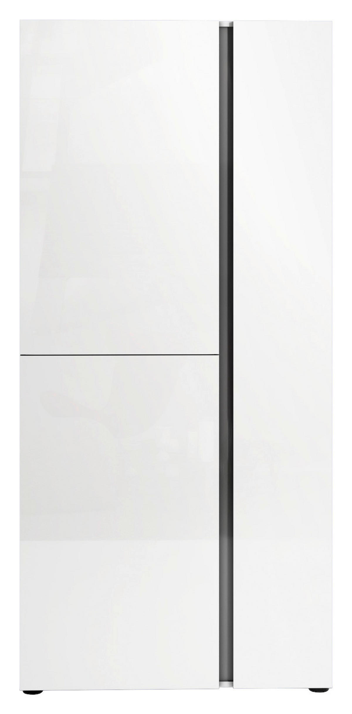 ORMAR GARDEROBNI  bijela  - bijela/crna, Design, drvni materijal/plastika (91/196/34cm) - Xora