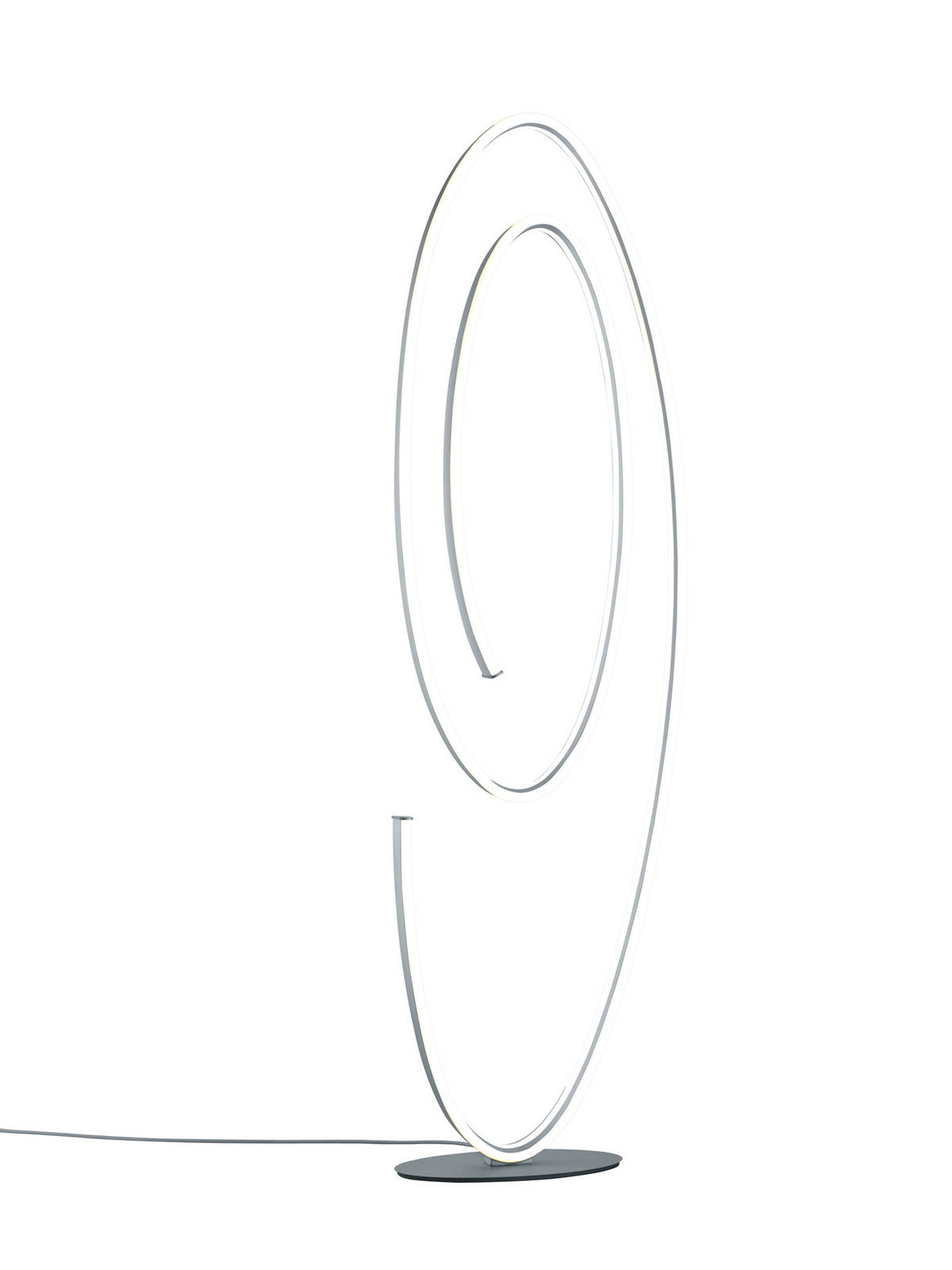 LED-STEHLEUCHTE Ciola 50/22/175 cm Modern  - Nickelfarben, Design, Metall (50/22/175cm) - Cinque