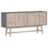 SIDEBOARD Mangoholz massiv gebeizt, gewachst, lackiert Grau, Naturfarben - Naturfarben/Grau, Design, Holz (175/85/40cm) - Carryhome