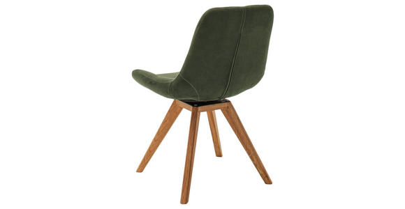 STUHL Flachgewebe Olivgrün - Olivgrün, KONVENTIONELL, Holz/Textil (56/84/63cm) - Carryhome