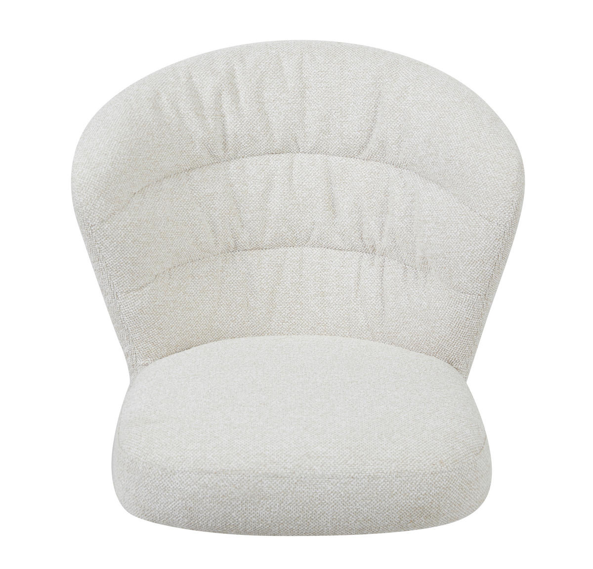 STUHL - Beige/Schwarz, Design, Textil/Metall (64/89/58cm) - Stylife