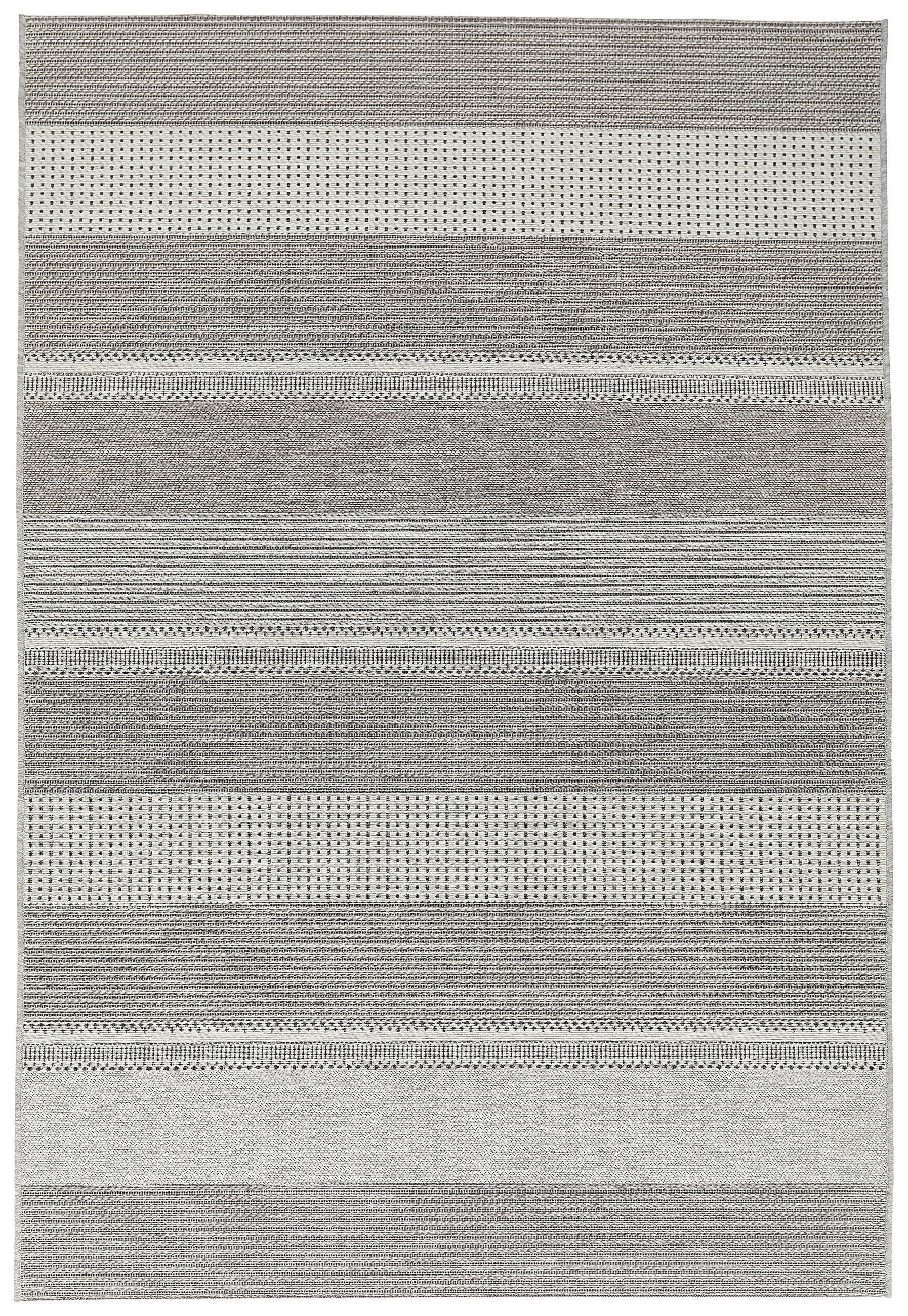 OUTDOORTEPPICH 140/200 cm Molde Anthrazit, Grau, Weiß  - Anthrazit/Weiß, Design, Textil (140/200cm) - Novel