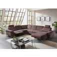 WOHNLANDSCHAFT in Chenille Braun  - Alufarben/Braun, Design, Textil/Metall (265/333/170cm) - Dieter Knoll