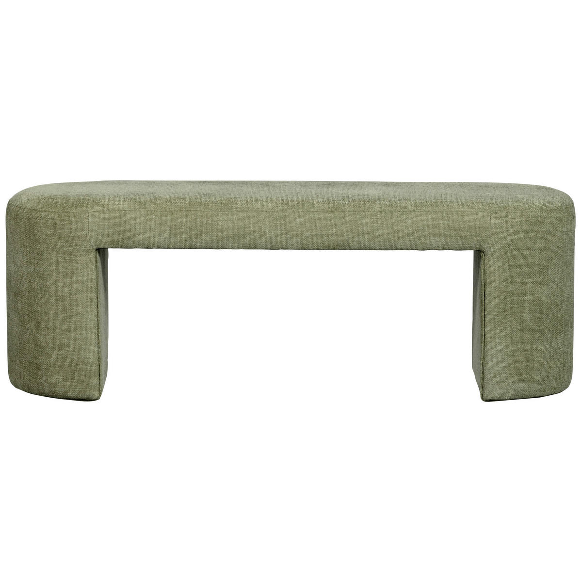 SITZBANK 130/46/46 cm Chenille Olivgrün  - Olivgrün, Design, Textil (130/46/46cm) - Carryhome