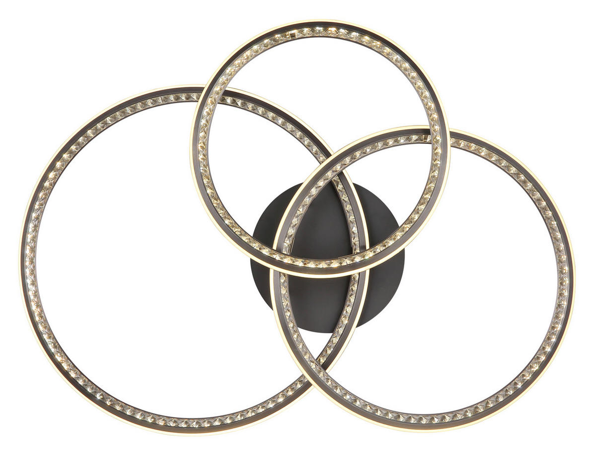 LED-DECKENLEUCHTE 109,5/80,5/20,5 cm   - Klar/Opal, Design, Kunststoff/Metall (109,5/80,5/20,5cm)