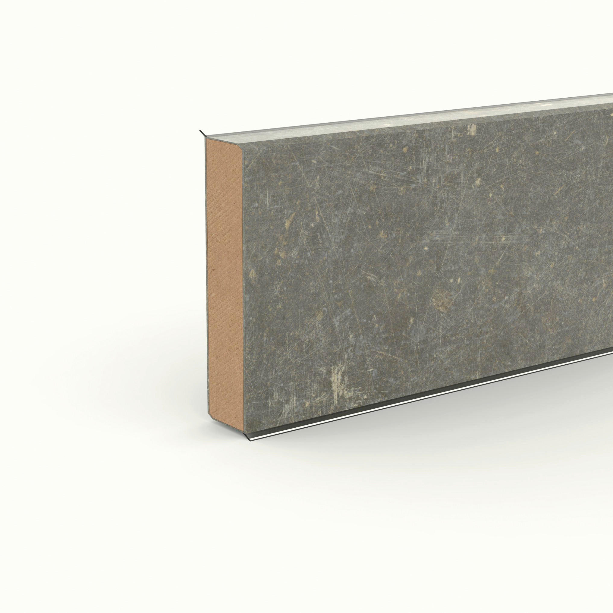 SOCKELLEISTE Weiß  - Weiß, Basics, Holzwerkstoff (250/1.3/6cm)