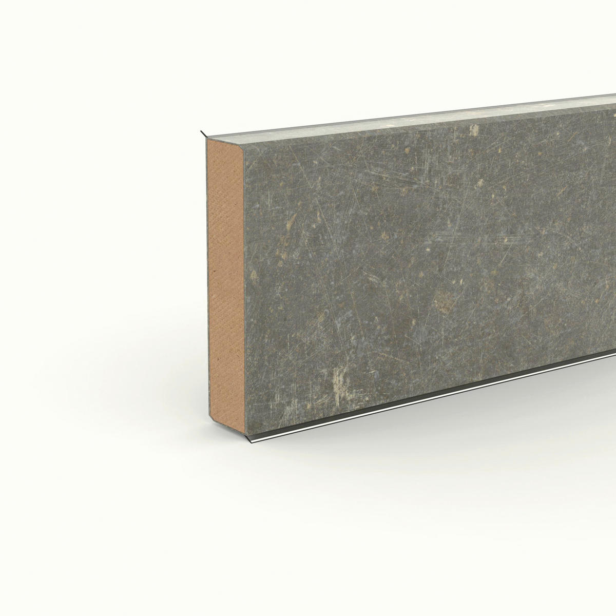 SOCKELLEISTE - Weiß, Basics, Holzwerkstoff (250/1.3/6cm)