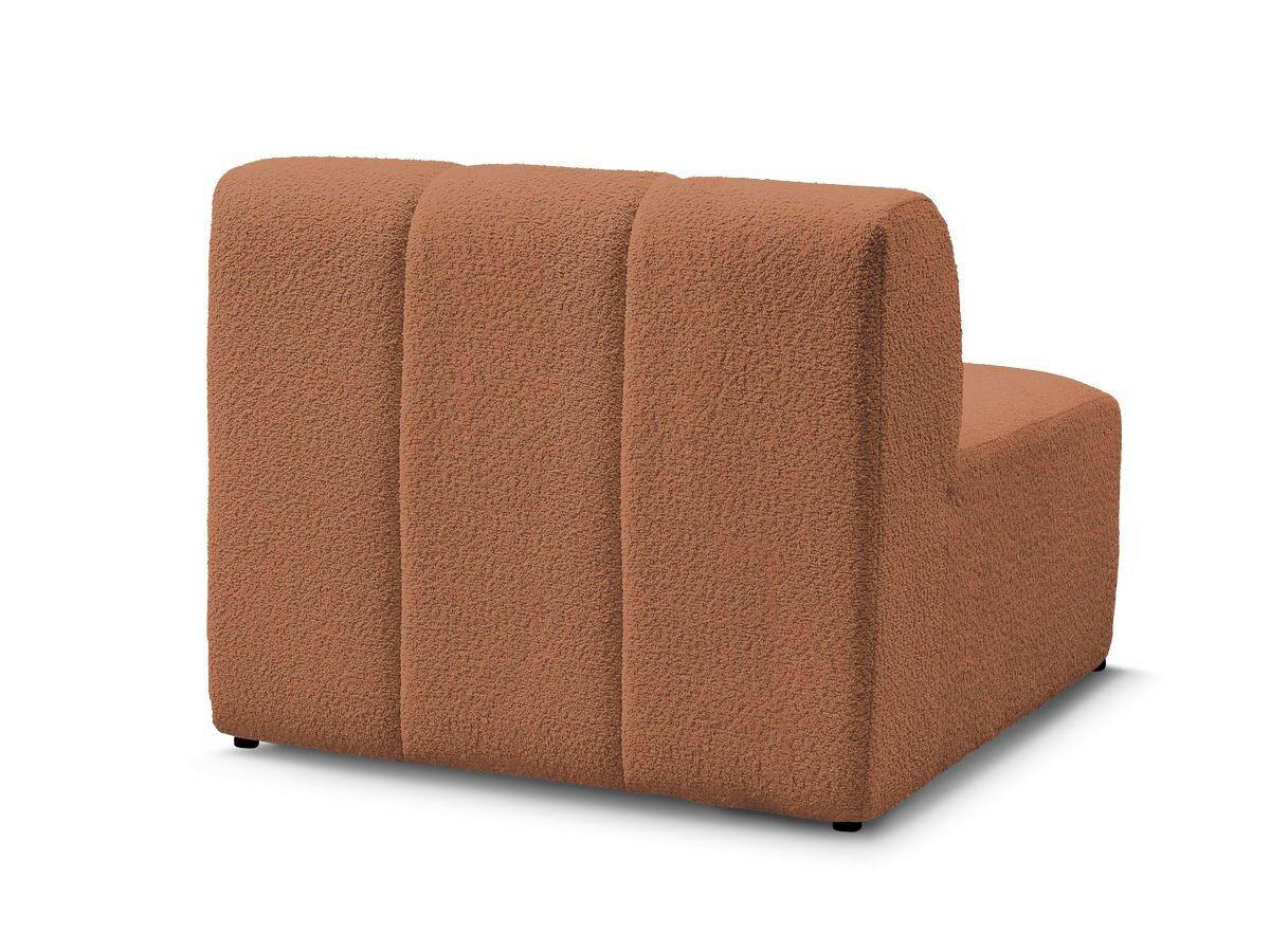 SOFAELEMENT ANNECY Bouclé Orange  - Schwarz/Orange, MODERN, Kunststoff/Textil (91/72/91cm)