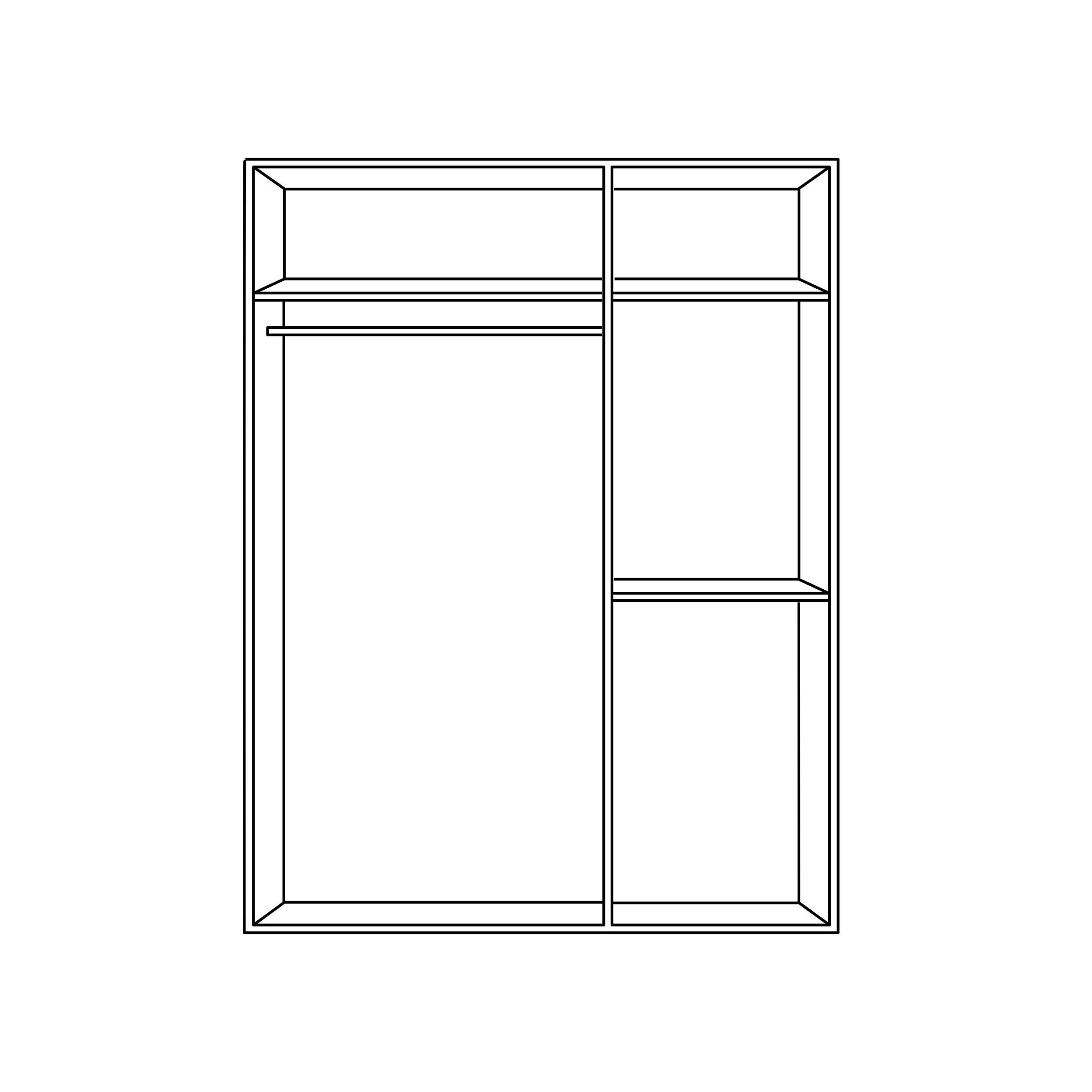 SKRIŇA S OTOČNÝMI DVERAMI, biela, 121/177/52 cm - biela/farba duba, Design, kompozitné drevo/plast (121/177/52cm) - Carryhome
