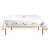 TISCHDECKE White Elegance 250/145 cm  - Champagner/Salbeigrün, Basics, Textil (250/145cm) - POZZI AND EASY LIFE