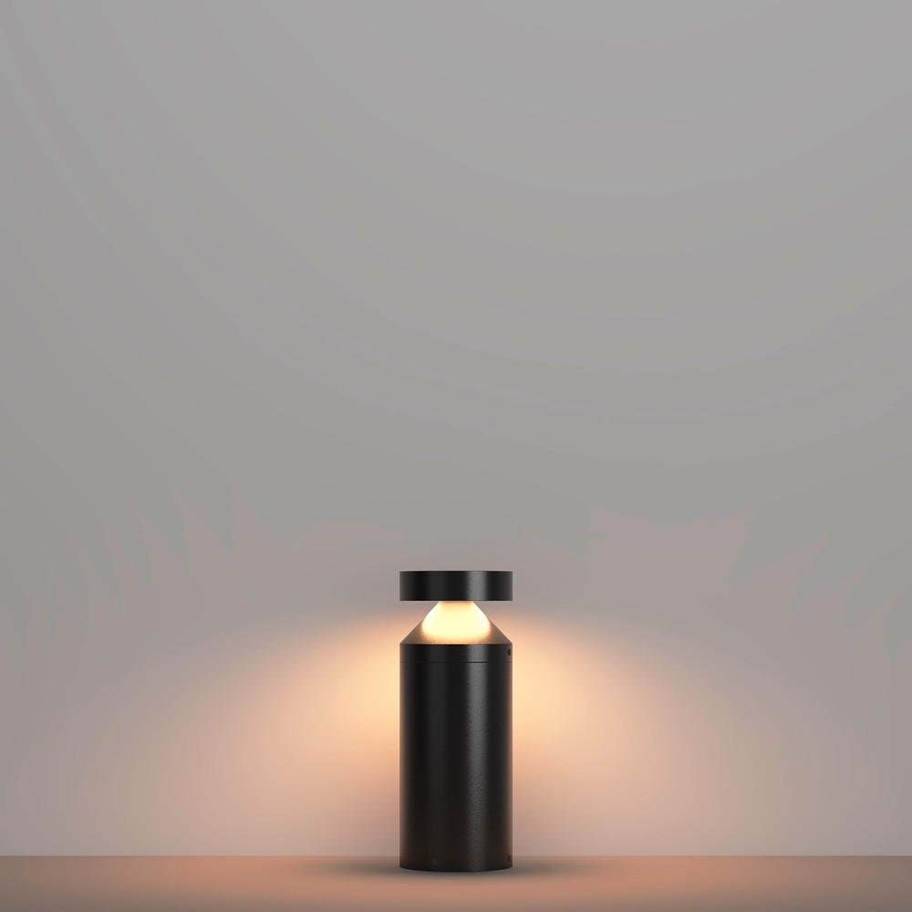 AUßENSTEHLEUCHTE 12/30 cm   - Graphitfarben, MODERN, Metall (12/30cm) - MAYTONI