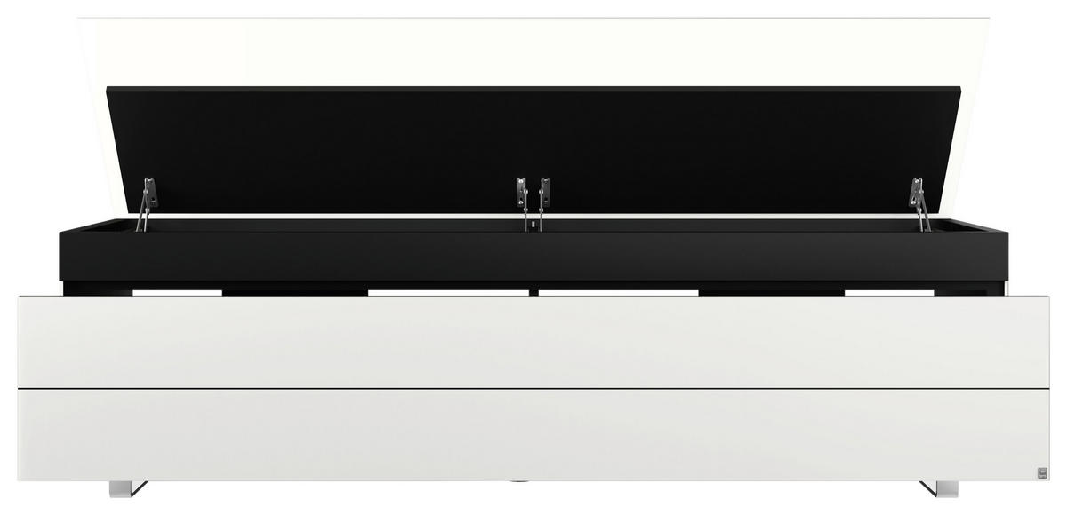 TV-ELEMENT - Chromfarben/Schwarz, MODERN, Glas/Holzwerkstoff (175,5/50,5/57,0cm) - Musterring