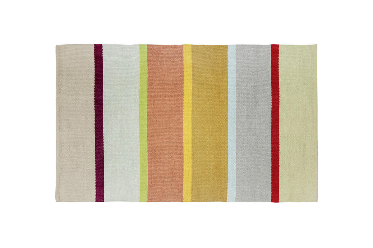 LÄUFER 160/100 cm REMEMBER Flieder, Senfgelb  - Senfgelb/Flieder, Basics, Kunststoff (160/100cm)