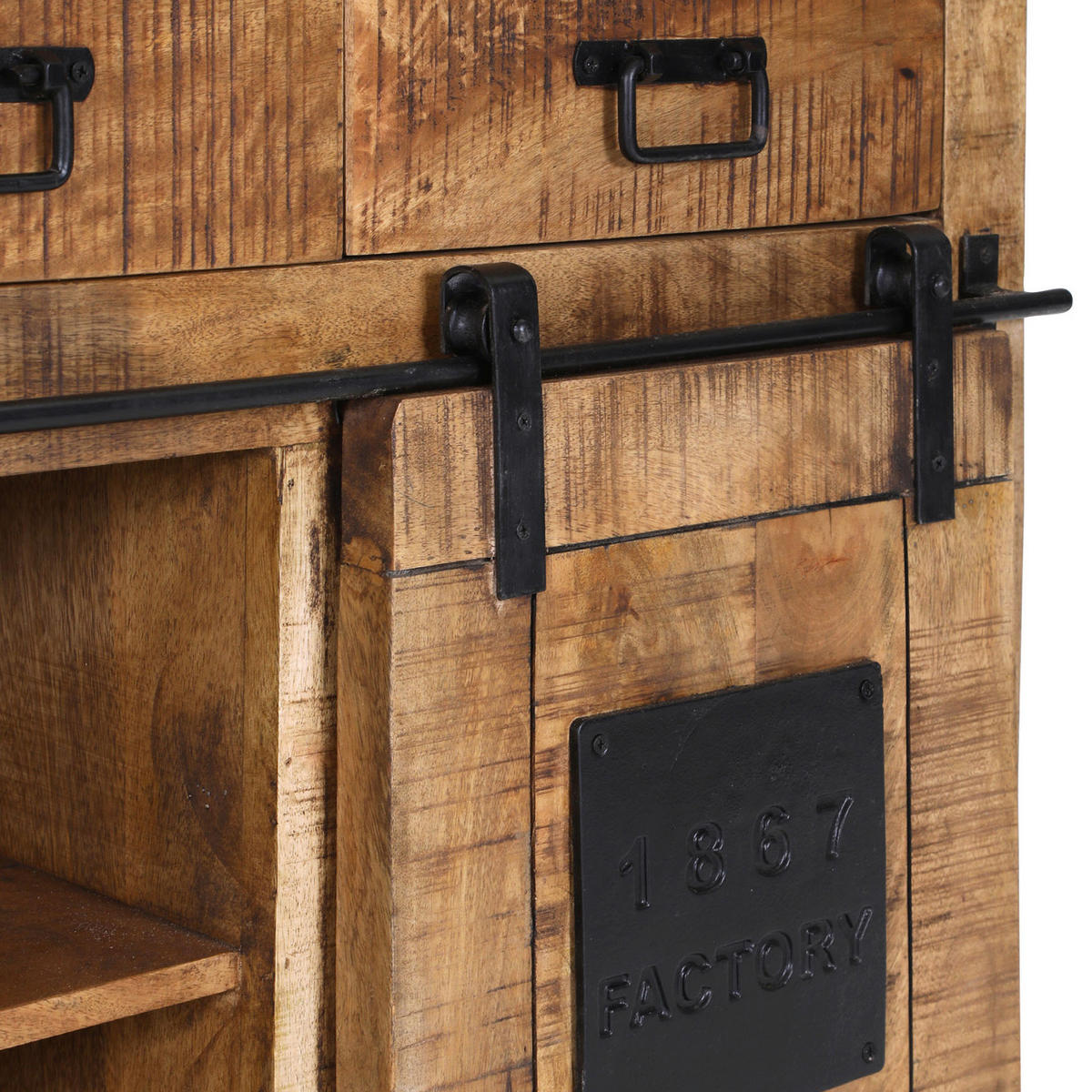 KOMMODE  in 90/85/45 cm  - Schwarz/Braun, LIFESTYLE, Holz/Metall (90/85/45cm) - Landscape