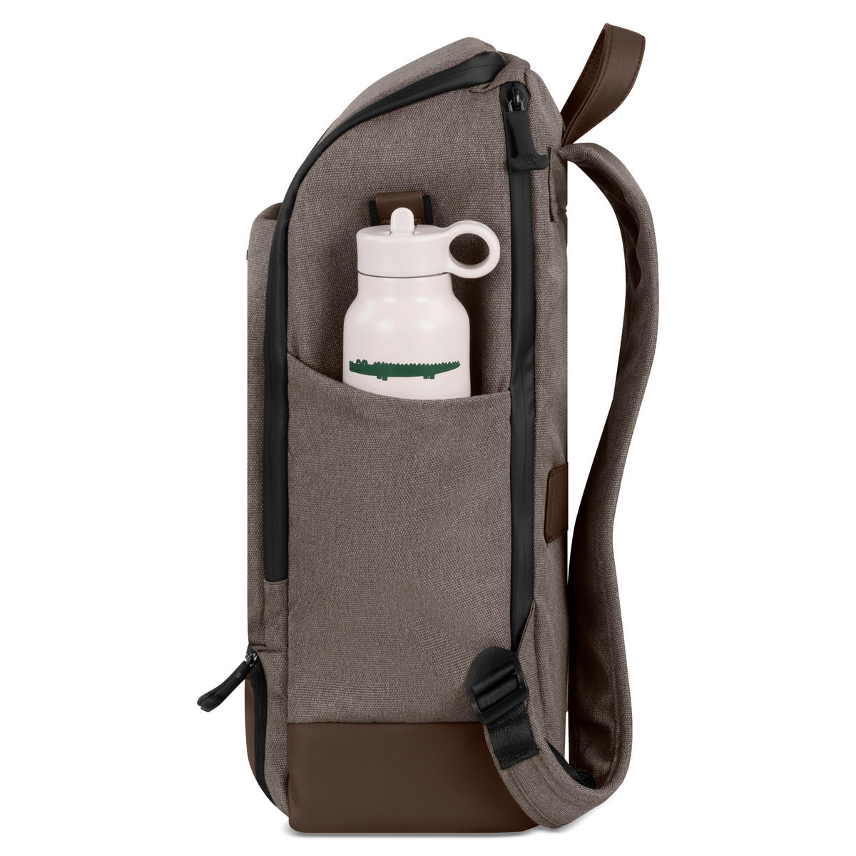 WICKELRUCKSACK Active  - Graubraun, Basics, Textil (44/30/17cm) - ABC Design
