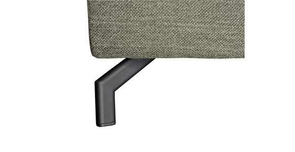 ECKSOFA Olivgrün Chenille  - Schwarz/Olivgrün, KONVENTIONELL, Textil/Metall (185/266cm) - Carryhome