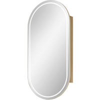 SPIEGELSCHRANK 45,1/90,1/14,5 cm  - Eichefarben, Natur, Glas/Holzwerkstoff (45,1/90,1/14,5cm) - Sadena