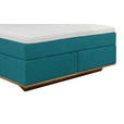 BOXSPRINGBETT 180/200 cm  in Petrol  - Eichefarben/Petrol, Natur, Holz/Textil (180/200cm) - Linea Natura