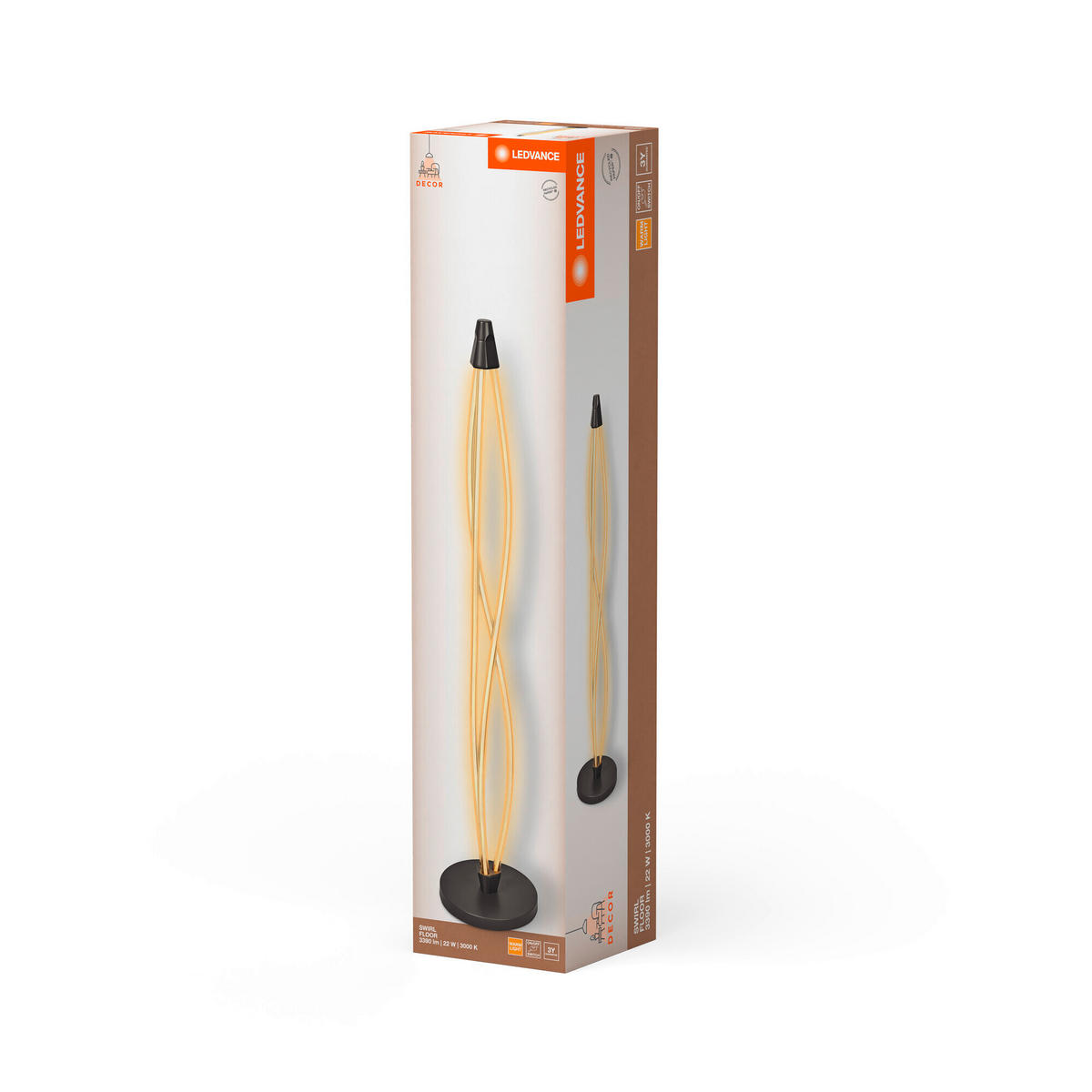 LED-STEHLEUCHTE 26/128 cm    - Dunkelgrau, KONVENTIONELL, Kunststoff (26/128cm) - Ledvance