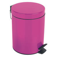 TRETEIMER SYDNEY 3 L  - Pink/Schwarz, Basics, Kunststoff/Metall (17/17/24,5cm) - Spirella