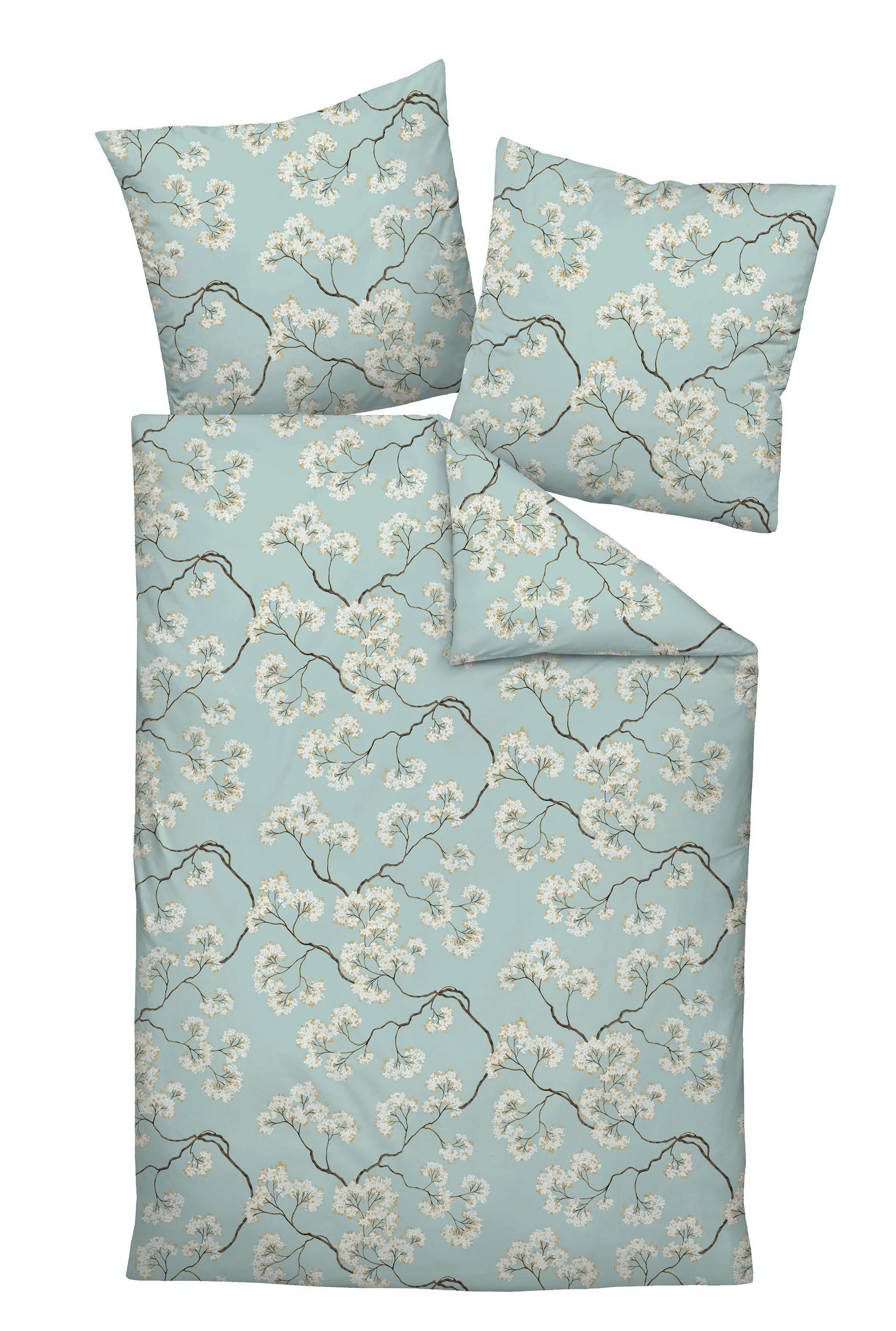 POSTEĽNÁ BIELIZEŇ, makosatén, azúrovomodrá, 140/200 cm  - azúrovomodrá, Modern, textil (140/200cm) - Janine