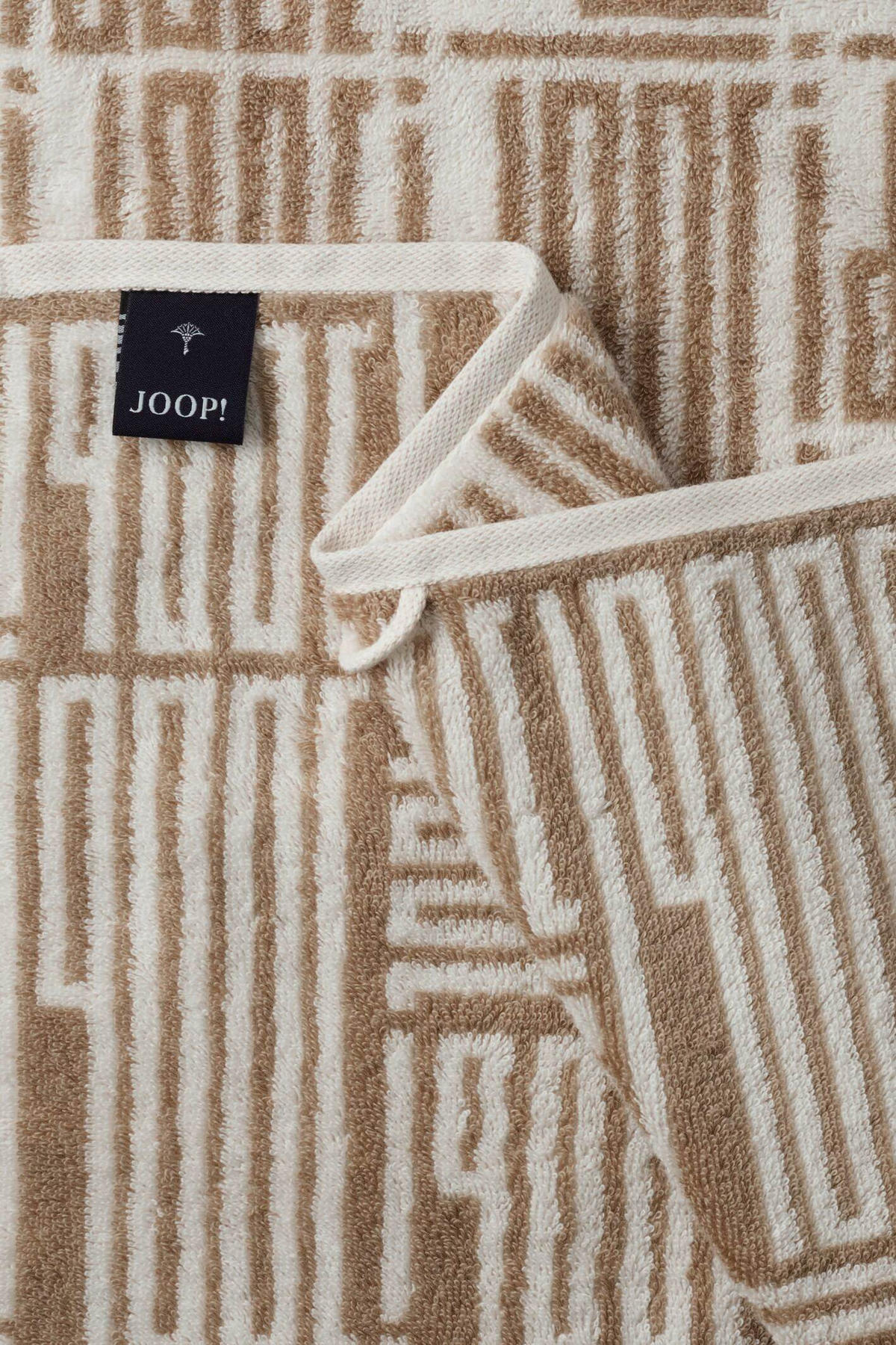 HANDTUCH Bars Beige  - Beige, Basics, Textil (50/100cm) - Joop!