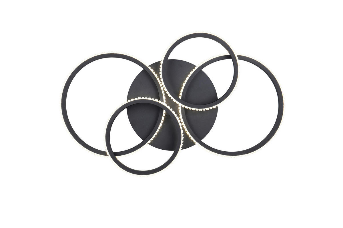 LED-DECKENLEUCHTE    65,5/48,5/8,5 cm  - Klar/Transparent, Basics, Kunststoff/Metall (65,5/48,5/8,5cm)