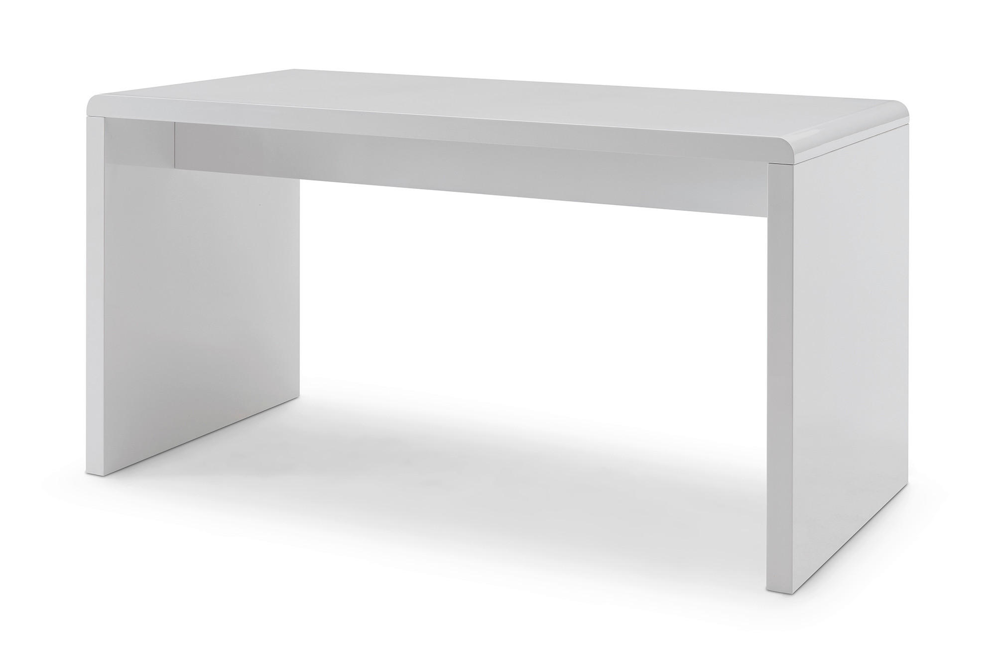 SCHREIBTISCH 160/70/75 cm  in Weiß Hochglanz  - Weiß Hochglanz, MODERN, Holzwerkstoff (160/70/75cm) - Livetastic