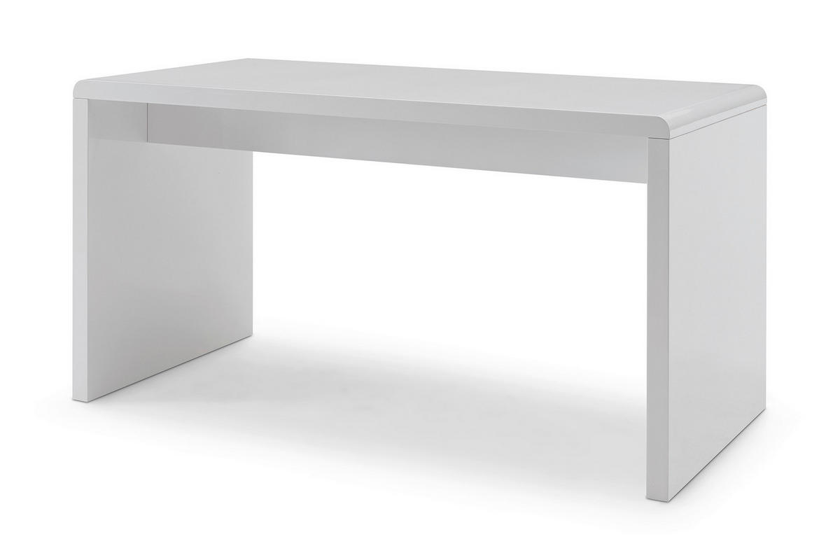 SCHREIBTISCH 140/70/75 cm  in Weiß Hochglanz  - Weiß Hochglanz, MODERN, Holzwerkstoff (140/70/75cm) - Livetastic