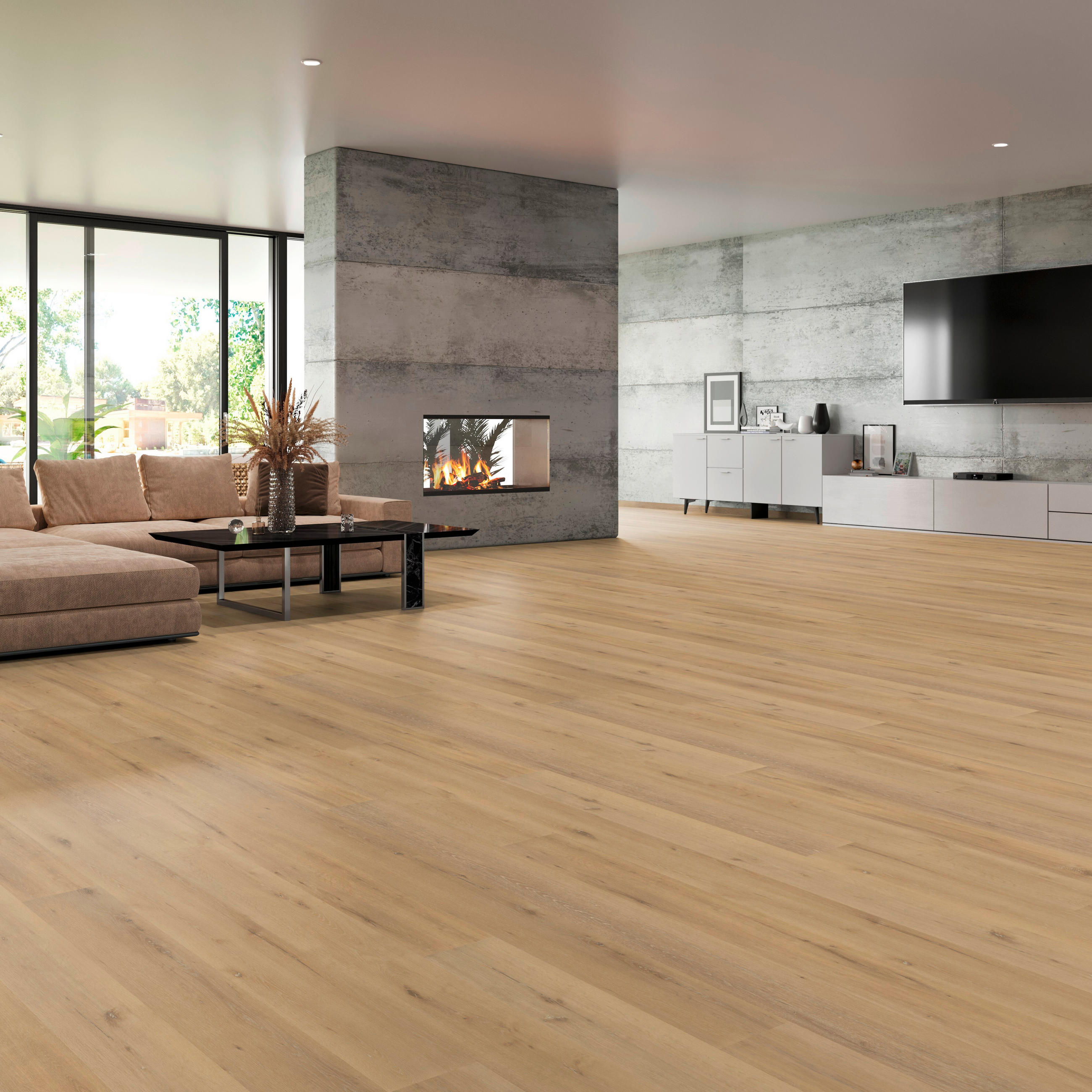 VINYLBODEN Grando Spa Eiche Sand 100054201  per  m² - Design, Kunststoff (183/22,5/0,55cm) - Tilo
