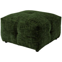 HOCKER in Textil Dunkelgrün  - Dunkelgrün/Schwarz, Design, Kunststoff/Textil (72/44/72cm) - Livetastic
