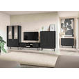 LOWBOARD Viva  in 154/53,5/39 cm  - Goldfarben/Schwarz, Design, Holzwerkstoff/Metall (154/53,5/39cm) - Xora