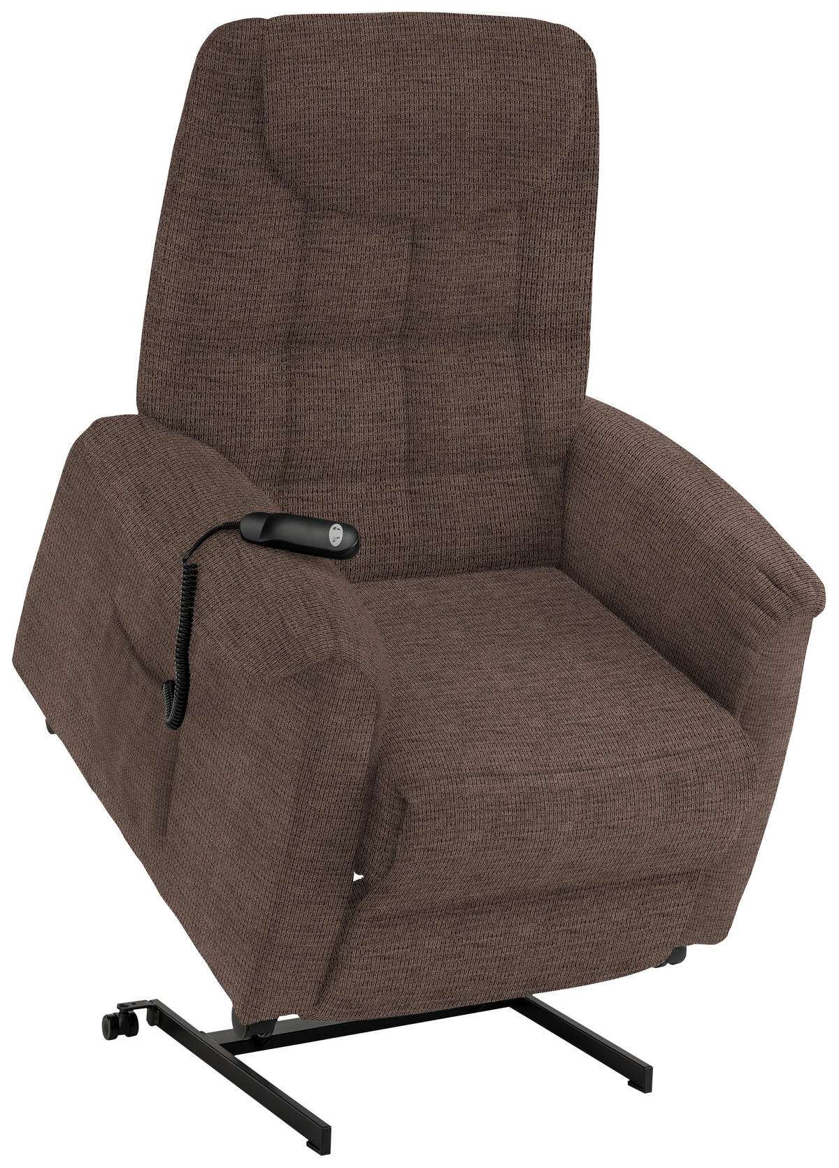 FERNSEHSESSEL in Mikrofaser Hellbraun  - Hellbraun/Schwarz, Konventionell, Kunststoff/Textil (83/113/92cm) - Xora