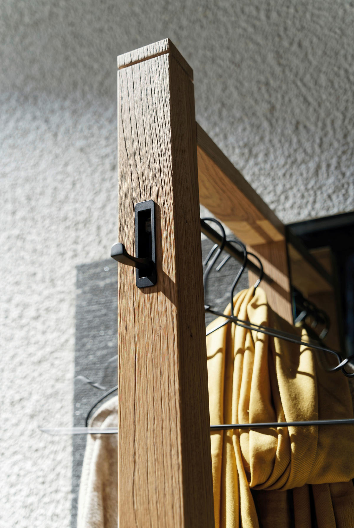 ANSAMBLU DE HOL - stejar vechi/gri închis, Natur, lemn/textil (192,2/191/43cm) - Voglauer