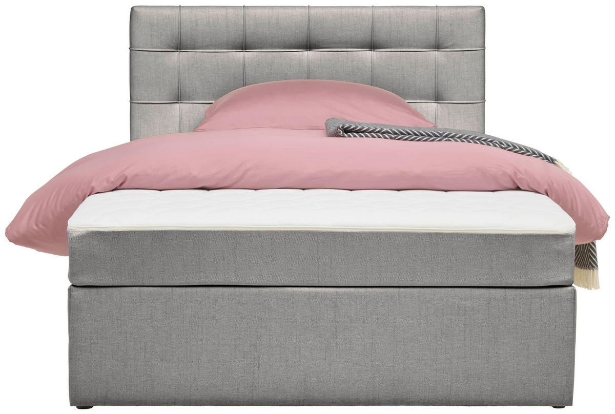 BOXBETT 120/200 cm  in Grau  - Grau, Modern, Holz/Textil (120/200cm) - MID.YOU