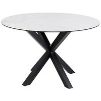 STOL ZA BLAGOVAONICU  bijela  keramika      - bijela/crna, Trend, metal/keramika (119/75,5cm) - MID.YOU