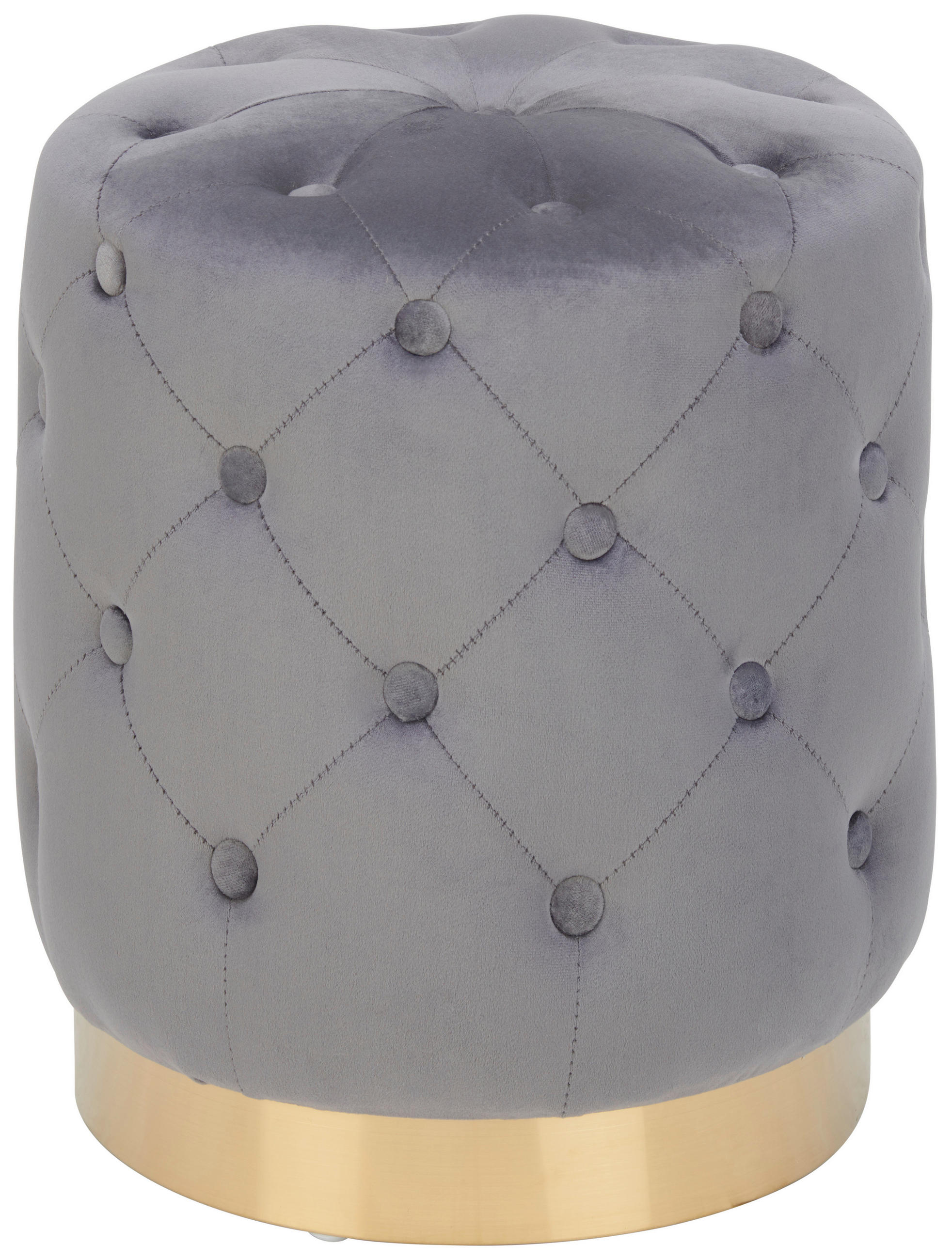 Xora TABURET, dřevo, kov, textil, 37,5/40/37,5 cm