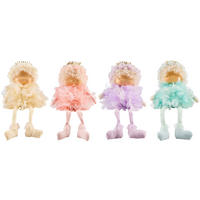 UKRASNA FIGURICA DETE - lila/pink, Lajfstajl, kamen/metal (20,5/40/19cm)